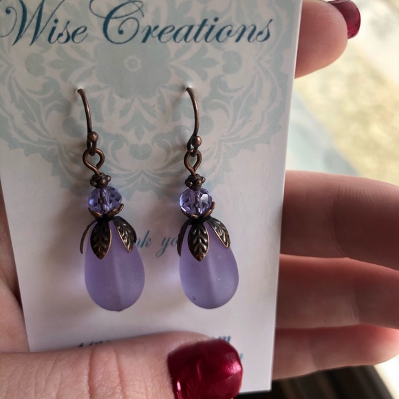 Jewelry - Purple Stone Earrings